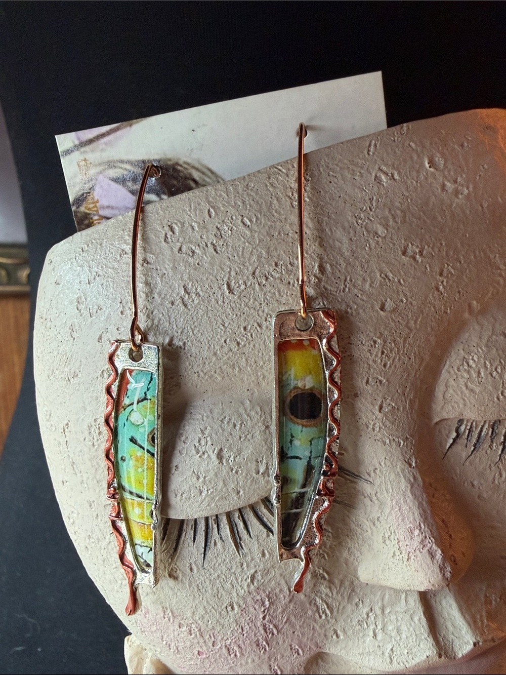 Handmade Multicolor Drop Earrings by